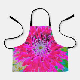 Dramatische Blume Crimson Red and Pink Dahlia Schürze