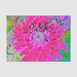 Dramatische Blume Crimson Red and Pink Dahlia Seidenpapier