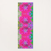 Dramatische Blume Crimson Red and Pink Dahlia Yogamatte (Rückseite)