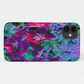 Dramatische Blume Rot, Lila und Rosa Garten Case-Mate iPhone Hülle (Rückseite (Horizontal))
