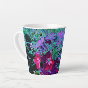 Dramatische Blume Rot, Lila und Rosa Garten Milchtasse