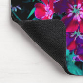 Dramatische Blume Rot, Lila und Rosa Garten Mousepad (Ecke)