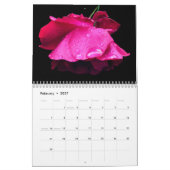 Dramatische Blumenfotografie Kalender (Feb 2027)