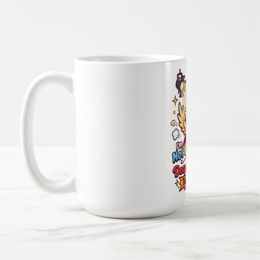 Dramatische Ente Lustiger Kaffeebecher Kaffeetasse (Links)