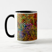 Dramatische Farbe des Zebra-Musters Tasse (Links)