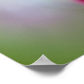 Dramatische Farbe und Form des blutenden Herzens Poster (Ecke)