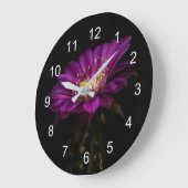 Dramatische Flatty Cake Blume Große Wanduhr (Winkel)