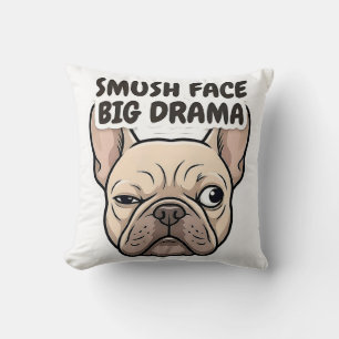 Dramatische Französische Bulldogge Wurfkissen Kissen