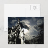Dramatische Friedhofsszene Postkarte (Vorne/Hinten)