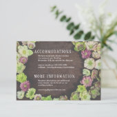 DRAMATISCHE Gartenhellebore - Detailkarte Einladung (Stehend Vorderseite)