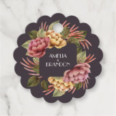 Dramatische Gastgeschenk Hochzeit-Tags Geschenkanhänger (Vorderseite)