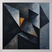 Dramatische geometrische Komposition Poster (Vorne)