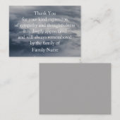 Dramatische Himmelswolken Danke Karte (Vorne/Hinten)