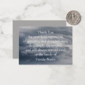 Dramatische Himmelswolken Danke Karte (Vorderseite/Rückseite Beispiel)