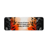 Dramatische Hochzeit mit schwarzem Orangen (Vorne)