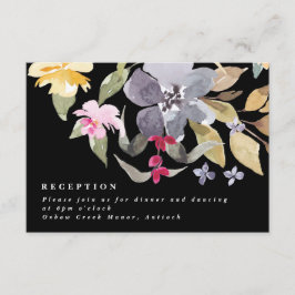 Dramatische Hochzeitsempfehlung für Wasserfarben F Begleitkarte