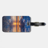 Dramatische Jahreszeit, Sonnenuntergang, CA Gepäckanhänger (Rückseite horizontal)