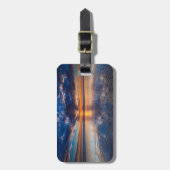 Dramatische Jahreszeit, Sonnenuntergang, CA Gepäckanhänger (Vorderseite vertikal)