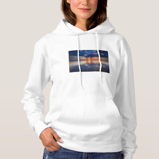 Dramatische Jahreszeit, Sonnenuntergang, CA Hoodie (Vorderseite)