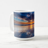 Dramatische Jahreszeit, Sonnenuntergang, CA Kaffeetasse (Vorderseite Links)