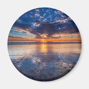 Dramatische Jahreszeit, Sonnenuntergang, CA Magnet