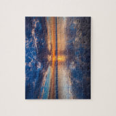 Dramatische Jahreszeit, Sonnenuntergang, CA Puzzle (Vertikal)