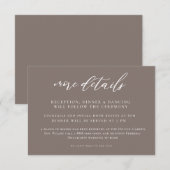 Dramatische kalligraphische Hochzeitskarte Einladung (Vorne/Hinten)