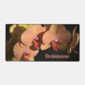 Dramatische Korallenrosa Orchideen, individuell an Schreibtischunterlage (Vorderseite)