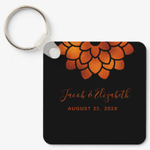 Dramatische Kupfer-Blume auf der Schwarzen Hochzei