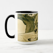 Dramatische Löwinnen-Safari-Wildnis-Kunst Tasse (Links)