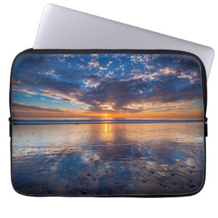 Dramatische Meereslandschaft, Sonnenuntergang, CA Laptopschutzhülle