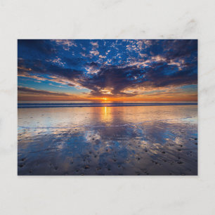 Dramatische Meereslandschaft, Sonnenuntergang, CA Postkarte