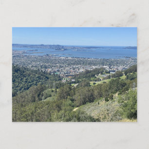 Dramatische Panoramablick auf die Bay Bridge  Postkarte