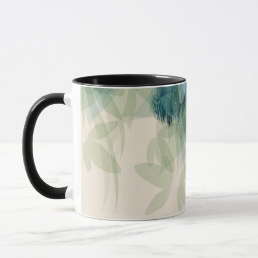 Dramatische Peacock Feathers Tasse (Links)
