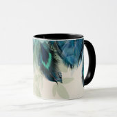 Dramatische Peacock Feathers Tasse (VorderseiteRechts)