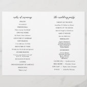 Dramatische Schwarz-Weiß-Wasserfarben-Hochzeit (Rückseite)