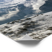 Dramatische Sicht auf den Mont Blanc Poster (Ecke)