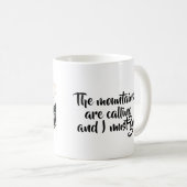 Dramatische Tasse der Bergmalerei (VorderseiteRechts)