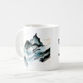 Dramatische Tasse der Bergmalerei (Vorderseite Links)