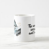 Dramatische Tasse der Bergmalerei (Mittel)