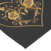 Dramatische und elegante Gold-Rose Kurzer Tischläufer (Ecke)