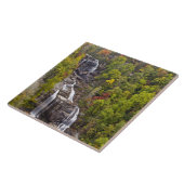 Dramatische Wasserfälle im Herbst Fliese (Seite)