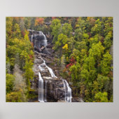 Dramatische Wasserfälle im Herbst Poster (Vorne)