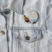 Dramatische Waves Pfund ein felsiges Button an der (Beispiel)