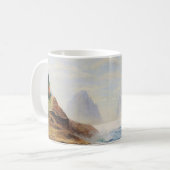 Dramatische Waves Pfund eine felsige Küste Kaffeetasse (Vorderseite Links)