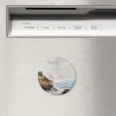 Dramatische Waves Pfund eine felsige Küste Magnet (In Situ (Geschirrspüler))