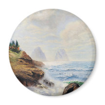 Dramatische Waves Pfund eine felsige Küste