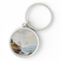 Dramatische Waves Pfund eine felsige Küste