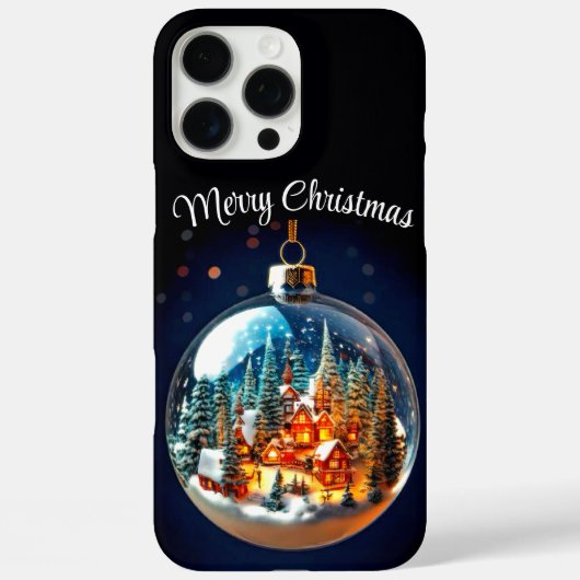 Dramatische Weihnachtslandschaft in transparenter Case-Mate iPhone Hülle (Rückseite)