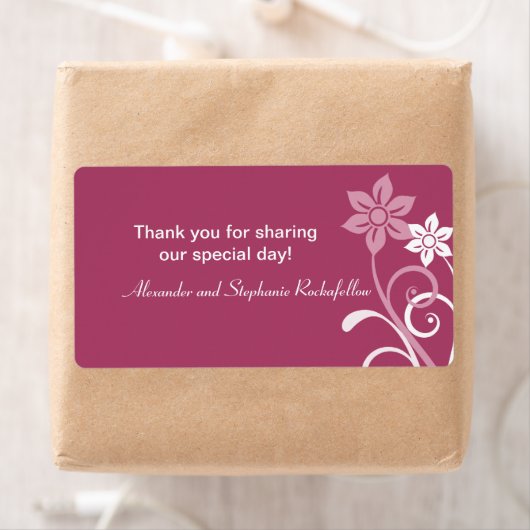 Dramatische Wirbel mit Blumenzettel, Fuchsia (Insitu)